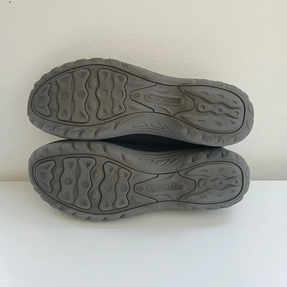 Skechers Reggae Fest 2.0 Guiding Slip On Women Shoes Navy Mesh Light Size 8.5